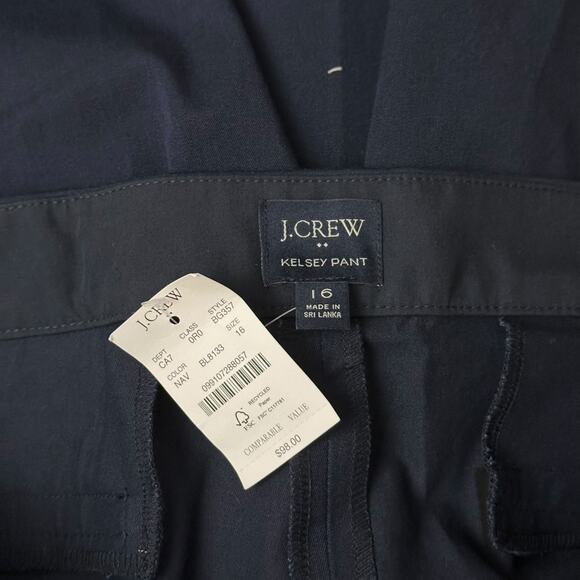 J.crew Factory Kelsey flare pant in Navy BG357 Size 16 $98 - Picture 8 of 10